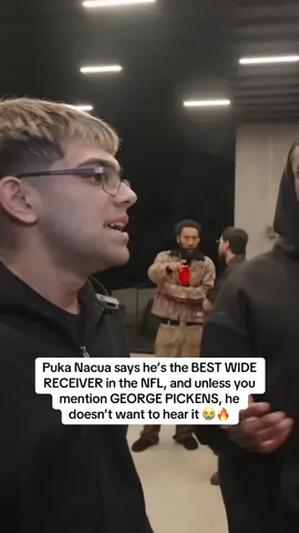 Puka Nacua says he’s the BEST WIDE RECEIVER in the NFL, and unless you mention GEORGE PICKENS, he doesn’t want to hear it 😭🔥 #n3on #n3onclips #nfl 