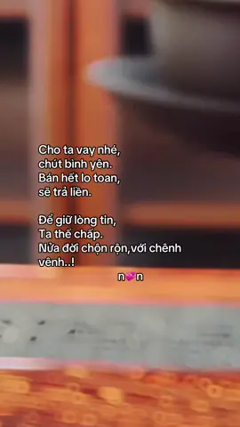 Cho ta vay nhé,chút bình yên..#xuhuong #foryou #songvangam #nhungcaunoihay 