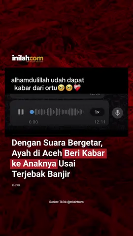 Dengan suara bergetar, seorang ayah di Aceh memberi kabar kepada anaknya setelah berhasil selamat dari banjir yang mengurung wilayah tempat tinggalnya. Sang ayah bahkan sempat mengabarkan bahwa ia telah mengirim uang untuk anaknya yang diduga sedang merantau. - Selengkapnya kunjungi website dengan klik link di bio atau download aplikasi di AppStore dan Google Play Store. #inilahNews #BanjirAceh #Inilahcom #titiktengah #titikcerah 