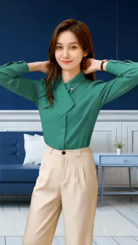 Kemeja Lengan Panjang Gaya Korea variasi kerah. ragam warna indah memukau #dress #kemeja #premium #cantik 