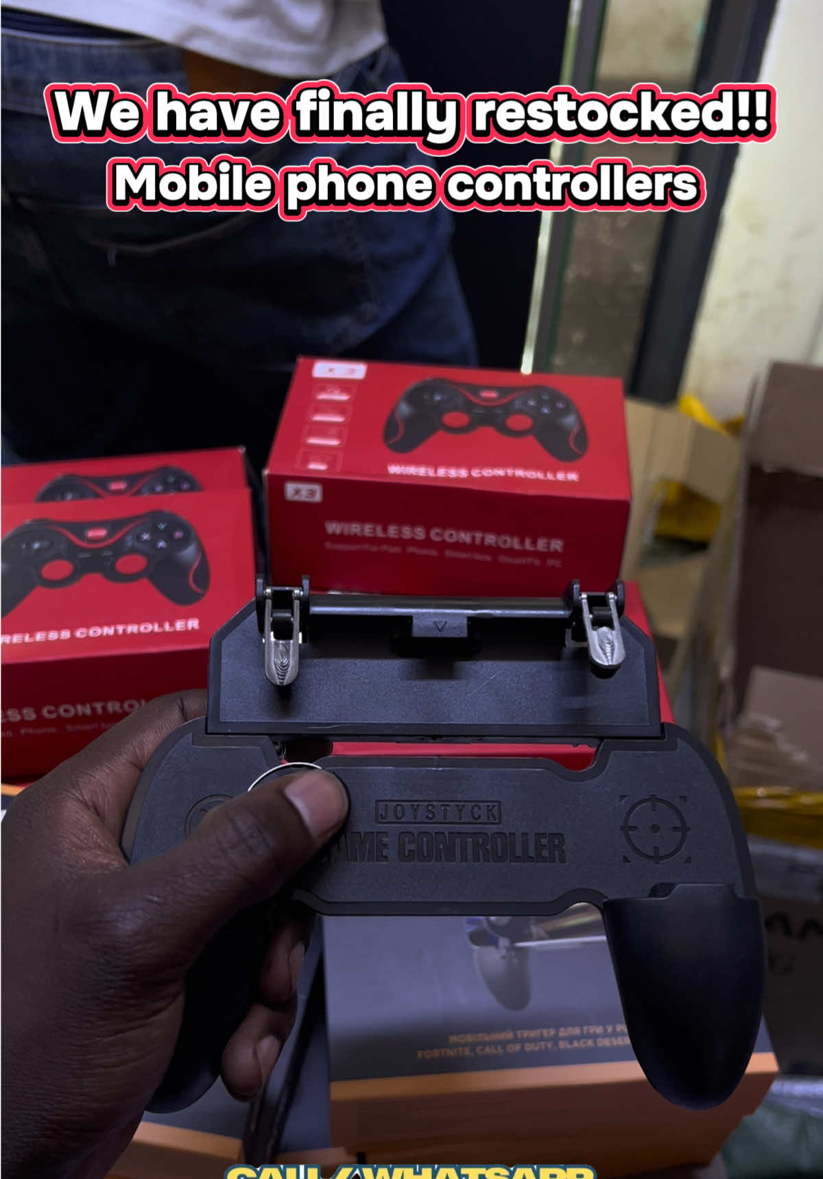 Mobile phone controller now back in stock !!! Ksh 1500/= #phonecontroller #pubg #gamers #battlegrounds #gift 