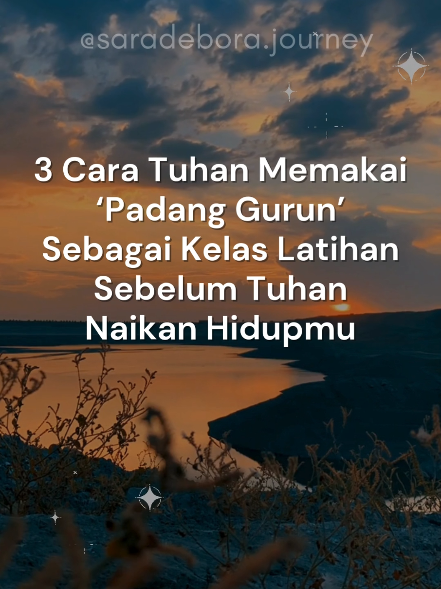 Padang gurun bukan tempat Tuhan menjatuhkanmu, itu tempat Dia membentukmu. Kalau kamu lagi merasa: “Kenapa hidupku gini banget?” “Kenapa Tuhan diam?” “Kenapa jalannya makin sulit?” Percayalah, Tuhan sedang melatihmu, bukan meninggalkanmu. Padang gurun itu bukan hukuman tapi itu kelas latihan. . Dan kalau kamu mau semakin peka sama proses Tuhan, aku punya E-book Renungan Harian yang bisa bantu kamu bertumbuh tanpa perlu bingung mau mulai dari mana. Keunggulannya? • Bacaan pendek tapi berisi • Bahasa ringan & mudah dipahami • Ada ayat, refleksi, dan aplikasi hariannya • Bisa dibaca kapan saja, bahkan saat kamu lagi “kering rohani” . 👉 Cek link di bio untuk lihat e-booknya ya. Semoga hidupmu dikuatkan dan levelmu dinaikan ✨ #christiantiktok #renunganhariankristen #renungankristen #firmantuhan #godstiming 
