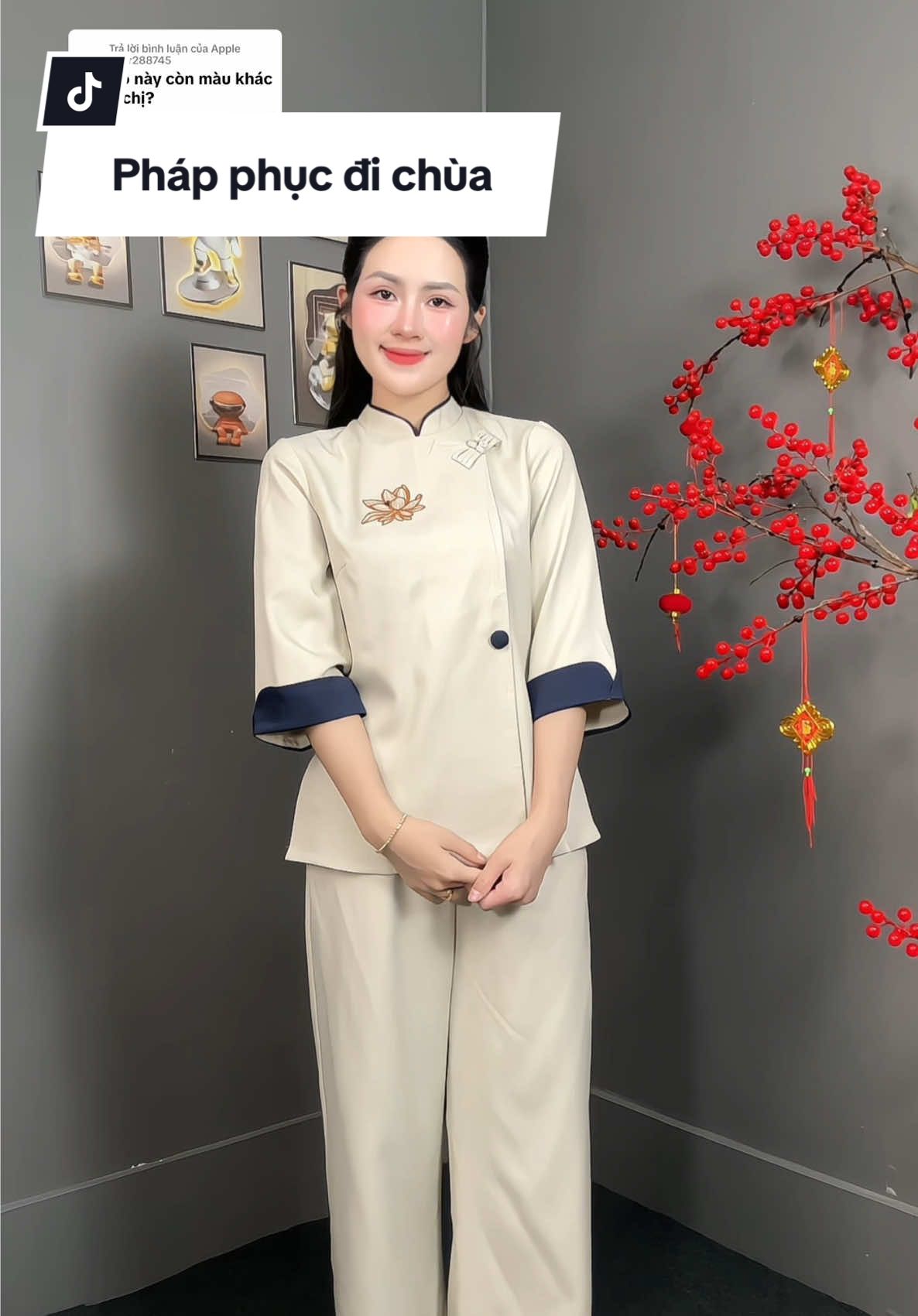 Trả lời @Apple User288745 pháp phục đi lễ đi chùa đầu năm đẹp xuất sắc. Tôn dáng tôn da, đủ 5 màu. #phapphucdichua #phapphuc #phapphuccaocap #dolam #dolamdichua  @Phùng Dung - Mẹ Cu Bo Review  @Phùng Dung - Mẹ Cu Bo Review  @Phùng Dung - Mẹ Cu Bo Review 