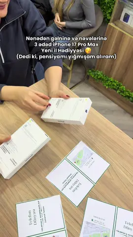 Xeyirli olsun dəyərli müştərilərimiz 💙🫶🏻 iPhone 17 Pro 256GB — 2749Azn iPhone 17 Pro Max 256GB — 2999Azn 1 il rəsmi zəmanət ✅ Case və antiudar bizdən Hədiyyə 🎁 Kredit Yalnız Taksit Kartları ilə keçərlidir.  (Tamkart, Leokart, Birkart, Bolkart) #iphone17 #iphone17pro #iphone17promax #telefon #telefonlar 