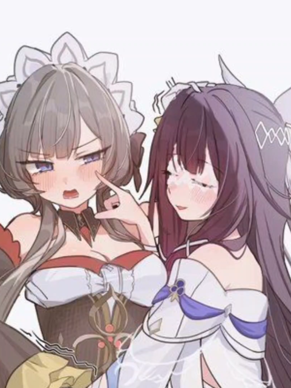 lucu banget mereka berdua 😂 #GenshinImpact #sandrone #columbina #meme #fyp 