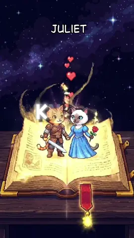 Romeo and Juliet - book in a minute by kitty. Two teenagers from rival families fall in instant, reckless love. Their secret romance sparks fights, misunderstandings, and a chain of tragic decisions. Trying to escape the feud, they plan to run away — but bad timing and bad luck turn their love story into a disaster. In the end, their deaths finally force the families to make peace. #book