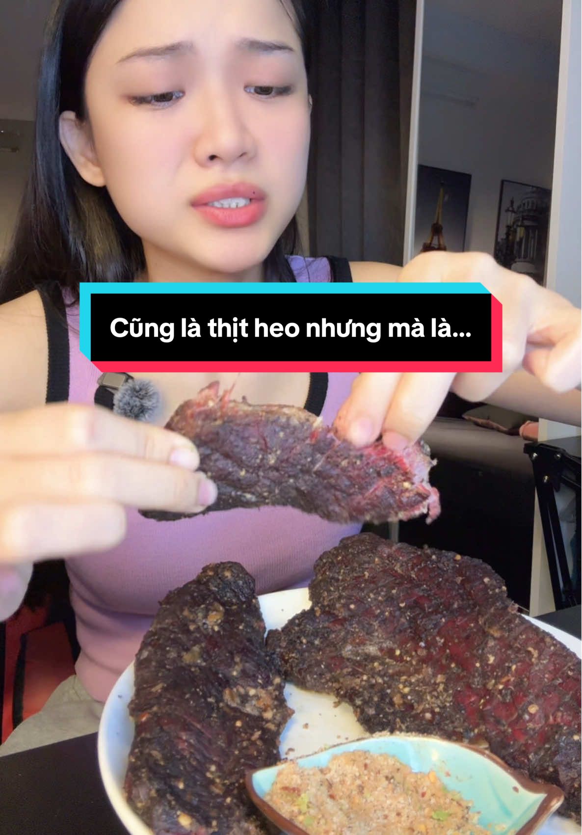 Tui chính thức mê cái món lợn đen khói mơ này roàiii !! 🤧🤤 #KieuChi #Review #Mukbang 