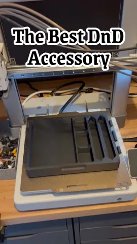 I spent the past month designing and building my dream players kit, with character tracking, tons of storage, a magnetic lock, and a mini collapsible dice tower. #dnd #dndtiktok #ttrpg #maker #3dprinting 