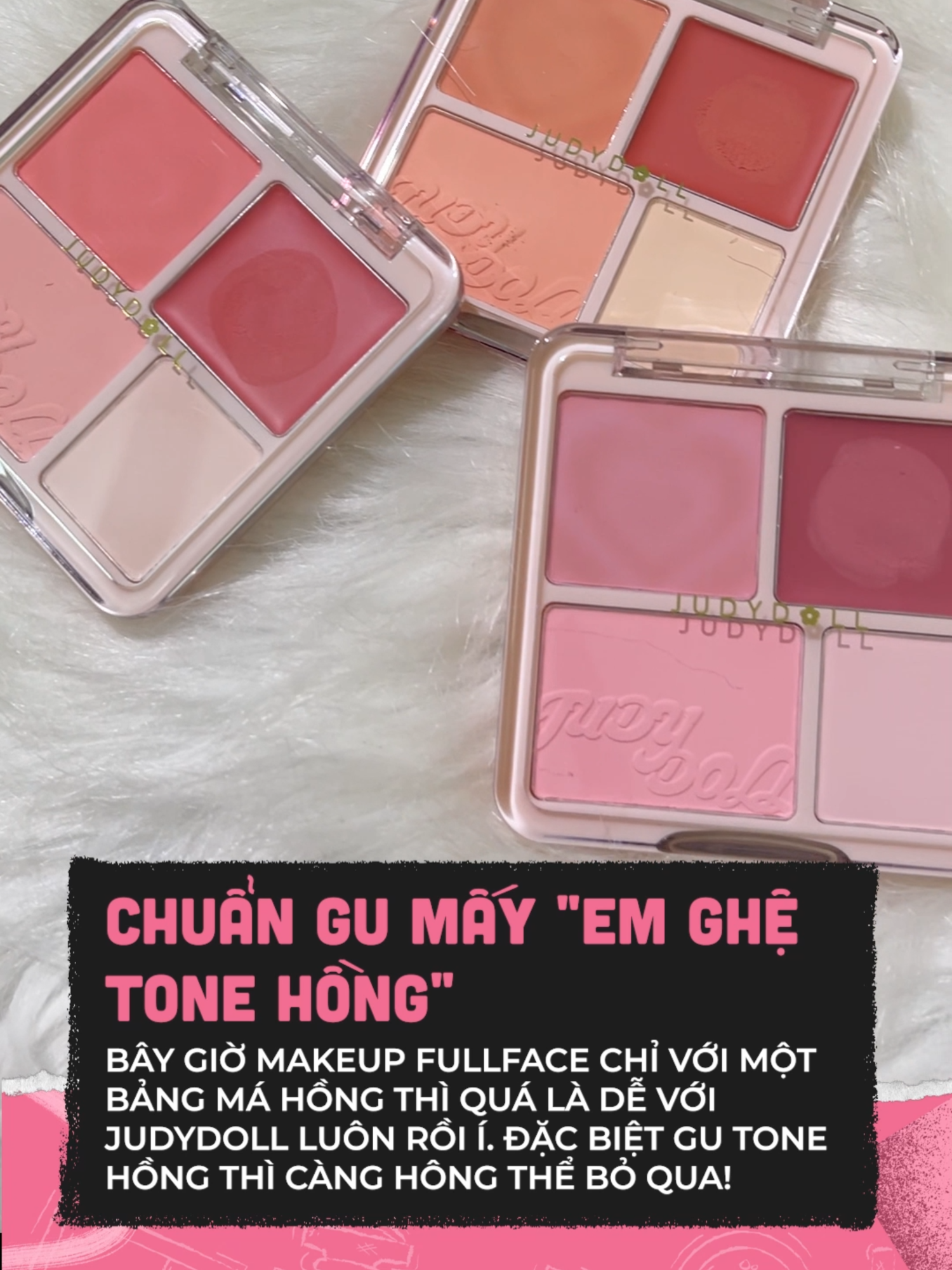 gu mấy em ghê tone hồng không nói nhiều #clbeauty #clmedia #celebnetwork #BeautyTok #trending #beauty #makeup #blush #mahong #judydoll