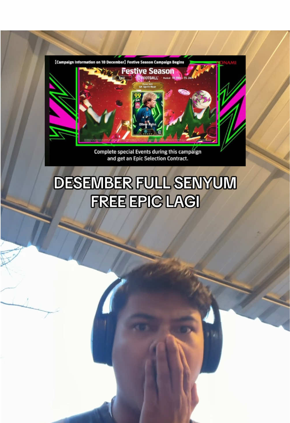 Kalian udah siap belim Free epic dari Konami lagi bulan desember ? Btw selain Kahn harusnya masi ada lagi  #efootball #efootballmobile #efootball2025 #efootball2026 #bangedun 