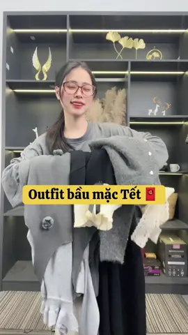Outfit bầu mặc 3 ngày Tết #dobauxinh #xh #viralvideo #vaybau 