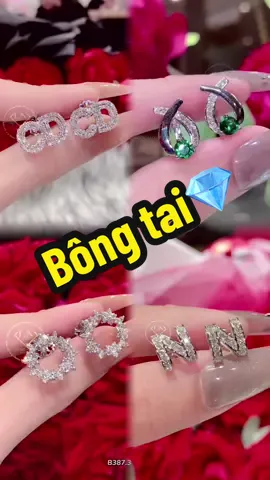 Bông tai nữ kim cương thiên nhiên siêu xinh, nguyên đôi chỉ từ 2xTr💎 #thanhtrungdiamond #thanhtrunglongngoc #longngocluxury #kimcuongthienhien #bongtaikimcuong 