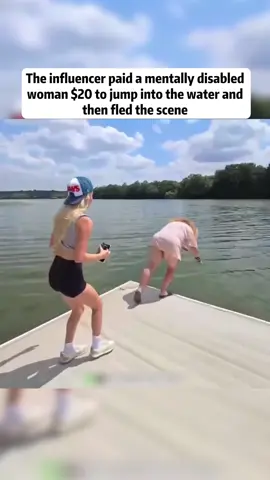 Influencer Pays Disabled Woman $20 to Jump in Water, Then Flee's the Scene#court #crime #courtroom #usa🇺🇸 #news 