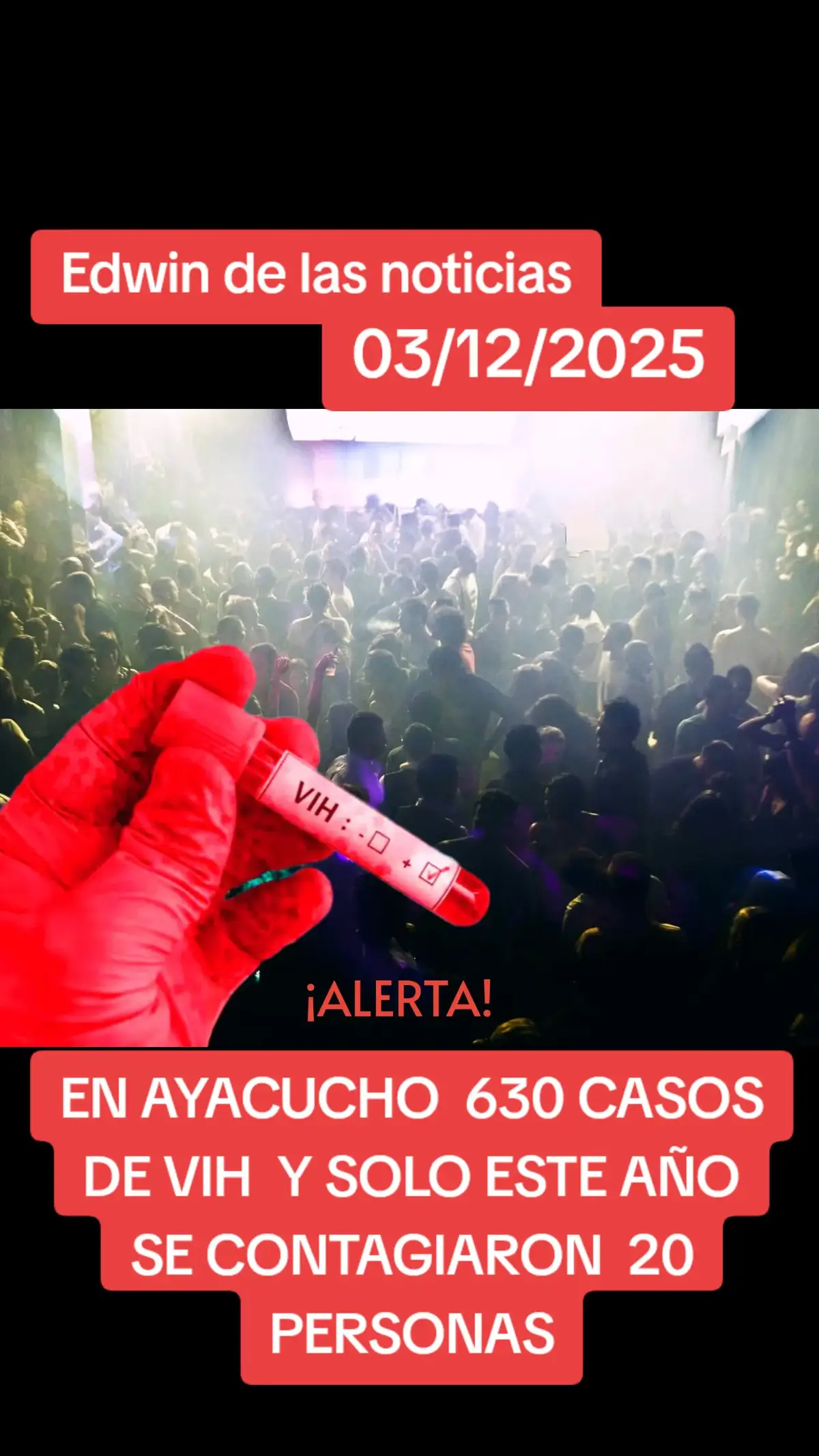 SOLO ESTE AÑO 20 PERSONAS INICIARON CON SU TRATAMIENTO TRAS SER DIAGNOSTICADOS CON VIH:  ✅El Hospital Regional de Ayacucho (HRA) informó que actualmente 330 pacientes con VIH reciben tratamiento antirretroviral de manera continua en este establecimiento, lo que representa más de la mitad de los 630 casos registrados en toda la región. Así lo dio a conocer la doctora Aparicio Huamaní, jefa del Departamento de Salud Pública del nosocomio. ✅Durante el presente año, el HRA reportó 20 nuevos diagnósticos dentro de su servicio de atención integral a personas con VIH. Según detalló la especialista, el tratamiento que se brinda consiste en la administración diaria de un medicamento antirretroviral, el cual permite mantener controlada la carga viral y mejorar la calidad de vida de los pacientes. ✅La doctora Huamaní destacó que la atención es totalmente gratuita, independientemente del tipo de seguro con el que cuente el usuario. “El tratamiento antirretroviral se entrega sin costo y las pruebas de tamizaje se realizan de manera confidencial en nuestro hospital”, señaló. ✅El Hospital Regional de Ayacucho hizo un llamado a la población a acudir a los servicios de salud para realizarse pruebas oportunas, especialmente en caso de haber tenido conductas de riesgo, pues el diagnóstico temprano es clave para iniciar el tratamiento y evitar complicaciones. #ÚLTIMAHORA🚨 #edwindelasnoticias #LIVEIncentiveProgram #Vision2030 