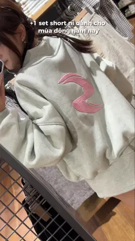 Set short nỉ cho mùa đông 🛒 #ssstore_aesthetic #viral #thoitrang #hoodie #OOTD 