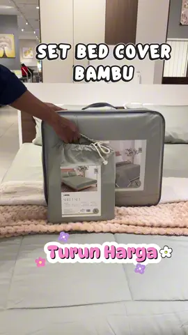 Yang ditunggu akhirnya promo nih, seprai & Bed cover bambuuuu #bedcover #seprai #promo #fyp #murah 