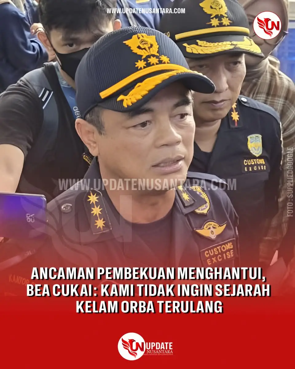 🚨 BREAKING NEWS! 🚨 Dirjen Bea Cukai — Djaka Budhi Utama — hari ini menyampaikan komitmen keras: Bea Cukai akan “berbenah total” pasca ultimatum dari Menkeu Purbaya. Jika gagal dalam 1 tahun, bukan tak mungkin institusi ini dibekukan — dan kisah suram era Orde Baru bisa terulang. 😮 🔎 Mau tahu detail ancaman, ambang waktu, dan strategi reformasi terbaru dari Bea Cukai? Baca selengkapnya di website kami sekarang! 👉 Klik link: [ updatenusantara.com/berita/nasional/6801/bea-cukai-dibekukan-2025-janjikan-reformasi/  ] #BeaCukai #PurbayaYudhiSadewa #DjakaBudhiUtama #ReformasiBeaCukai #UpdateNusantara 