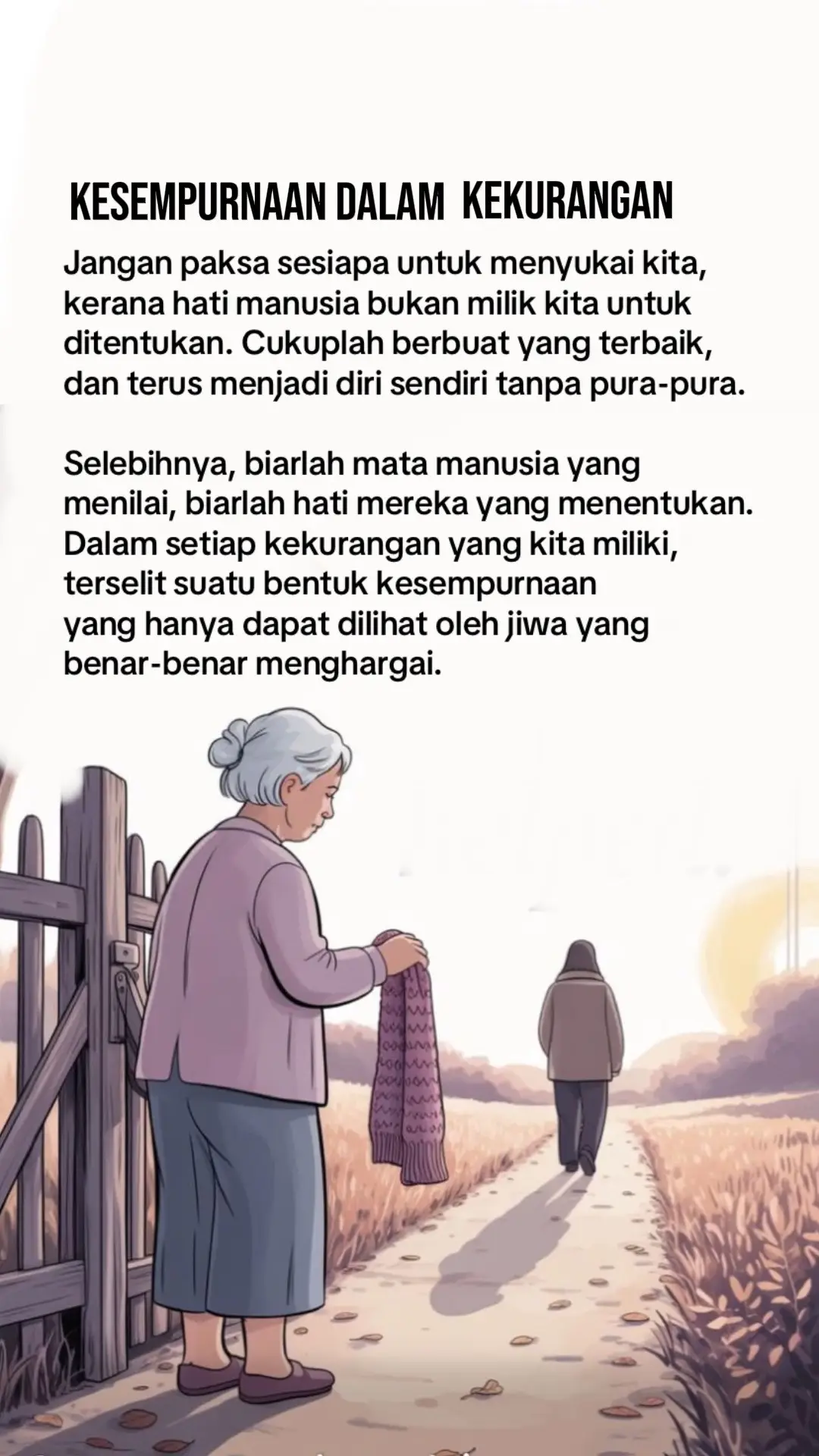 Kesempurnaan dlm kekurangan