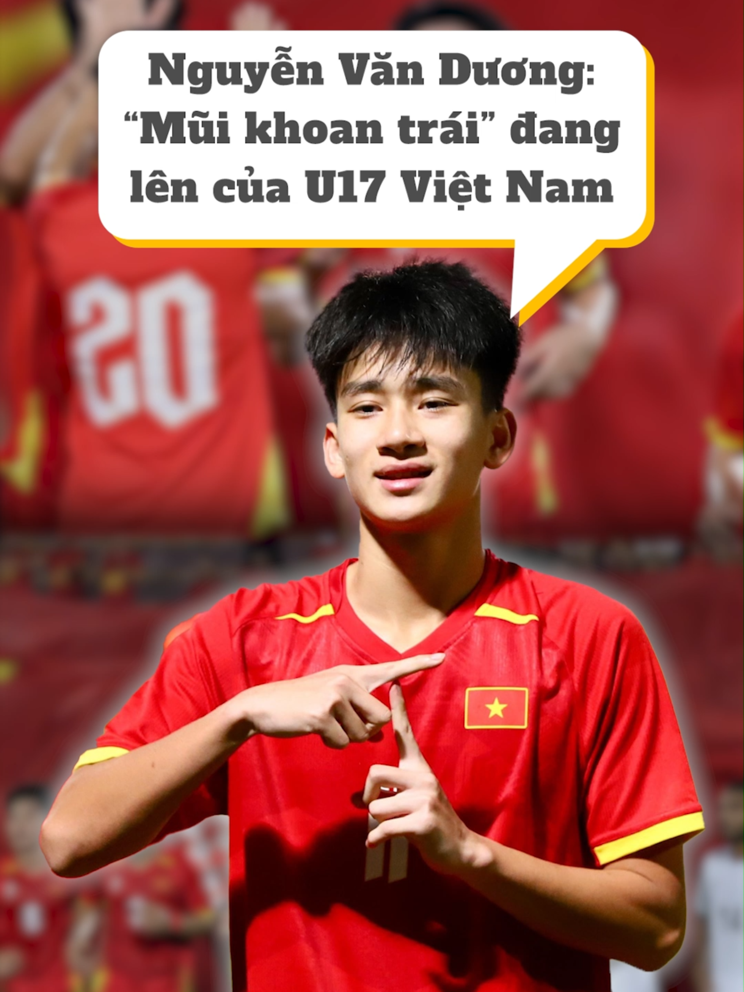 Nguyễn Văn Dương: “Mũi khoan trái” đang lên của U17 Việt Nam #asiasports #thethaomoingay #sportontiktok #tinbongda #bongdavietnam