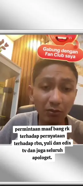 permintaan maaf bang rk atas pernyataan nya terhadap rbn, edis dan juga banyak apologet yg lain. semoga berkenan memaafkan bang rk  #edistv#eliamyron #CapCut #rk #rbn