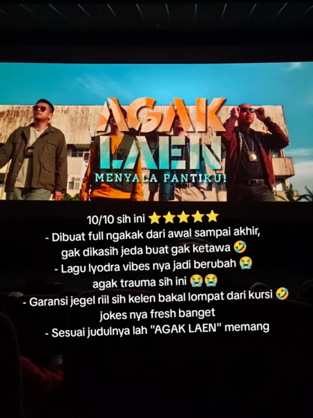 𝐑𝐞𝐯𝐢𝐞𝐰 🎬 𝐀𝐆𝐀𝐊 𝐋𝐀𝐄𝐍 𝐌𝐄𝐍𝐘𝐀𝐋𝐀 𝐏𝐀𝐍𝐓𝐈𝐊𝐔 Asli!!! ini bakal lebih ngakak daripada agak laen yang pertama 🤣 WAJIB NONTON KELEN 🫵@pilem.agak.laen  #agaklaen #reviewfilm #film #fyp #lyodra #terlalucinta 