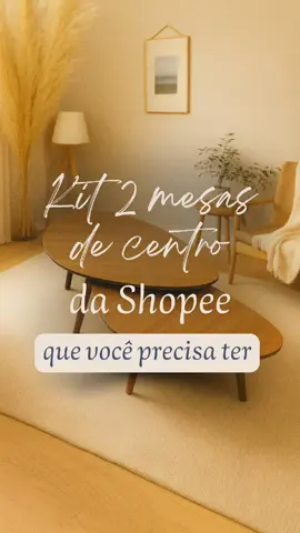 kit 2 mesas de centro pra deixar sua sala aí da mais linda e aconchegante!#decoracao #decoracaodecasa 