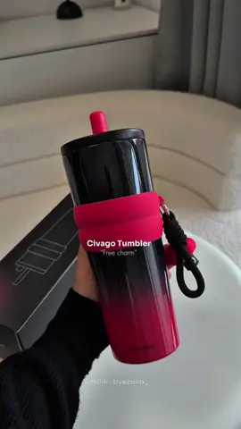 Tumbler Cute 🖤🌺 #civago #tumblersoftiktok #tumblerstainless #tumblerviral #unboxingvideo 