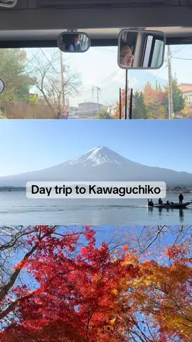 Day Trip to Kawaguchiko from Tokyo - Mt Fuji looking so very majestic! #daytrip #kawaguchiko #fujisan #livingintokyo #lifeinjapan 