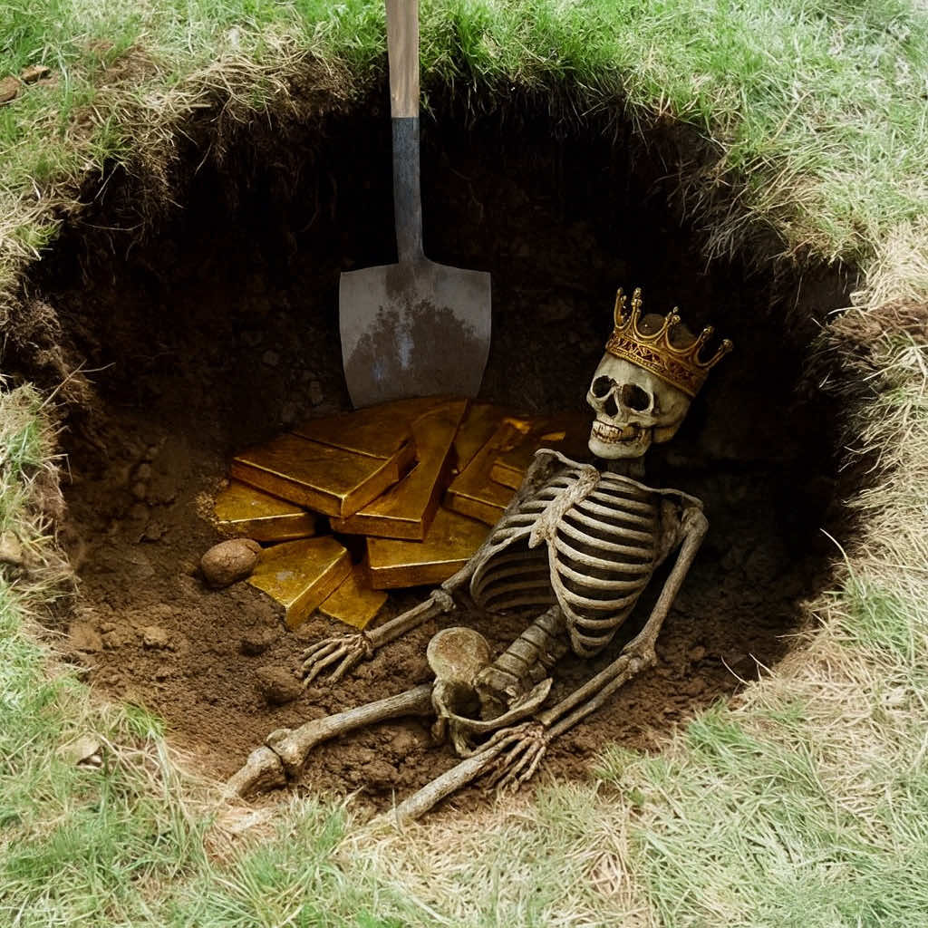 gold coins under this mysterious stone