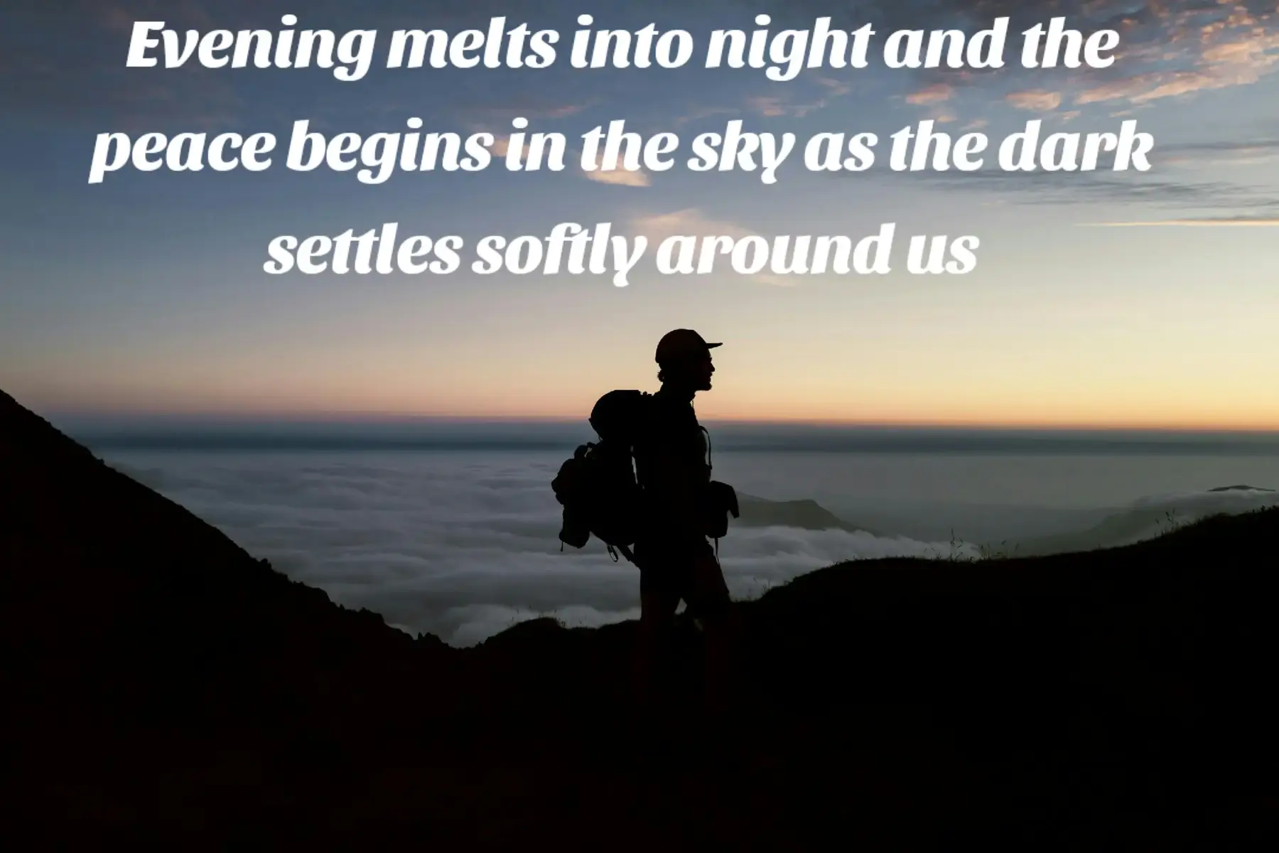 Evening melts into night and the peace begins in the sky as the dark settles softly around us #EveningVibes #NightPeace #SkyAesthetic #CalmMoments #Tiktoktrend 