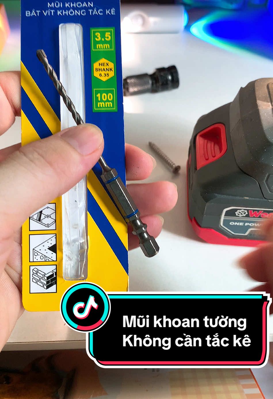 Mũi khoan không cần tắc kê KingBlue #muikhoankhongtacke #muikhoandanang #muikhoantuong #muikhoankingblue #muikhoantaro 