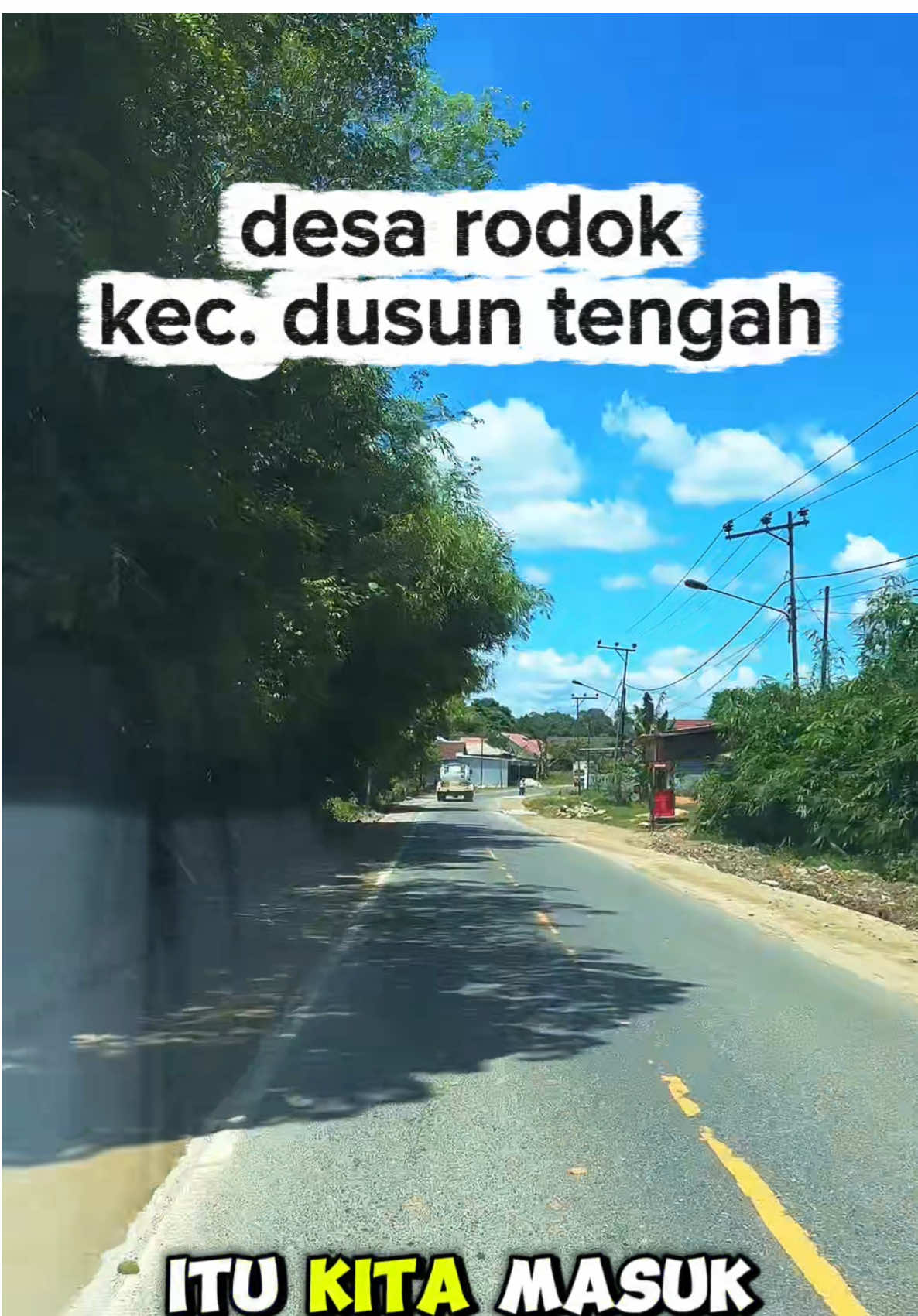 masuk desa rodok berarti kita sebentar lagi masuk kelurahan ampah kota, kecamatan dusun tengah, barito timur, kalimantan tengah #desarodok  #ampahkota #baritotimur #kalimantantegah