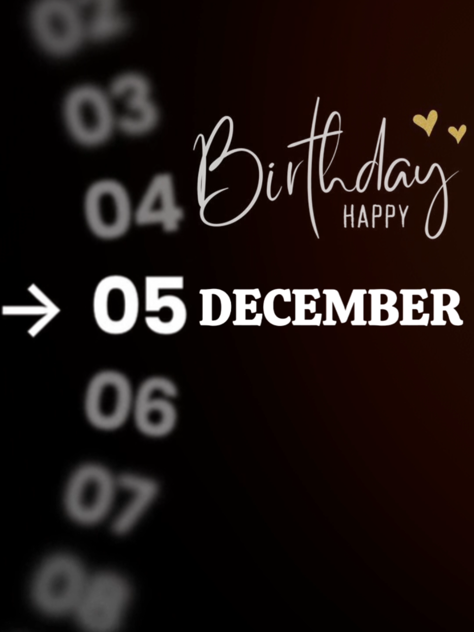 New Template 5 December Birthday. Just click 