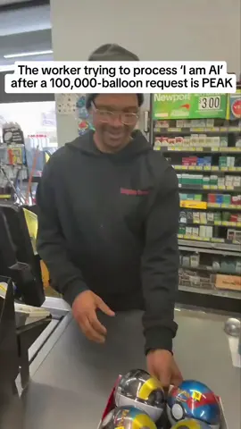 The worker trying to process I am ai after a 100,000 balloon request is peak comedy 🤣 #tiktokviral #viral #fyp #prank #goviral #trending 