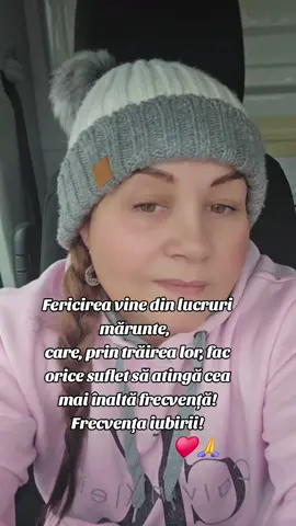 Fericirea vine din lucruri mărunte,   care, prin trăirea lor, fac orice suflet să atingă cea mai înaltă frecvență ! Frecvența iubirii. Love you!   #citate #fericire #spiritualité ##forpageforyou #vindecare 