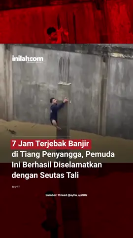 Seorang pemuda terjebak selama 7 jam di tiang penyangga akibat banjir yang melanda wilayahnya di Aceh.  Beruntung, warga berhasil menyelamatkannya dengan menggunakan seutas tali, membawanya ke tempat aman. - Selengkapnya kunjungi website dengan klik link di bio atau download aplikasi di AppStore dan Google Play Store. #inilahNews #BanjirAceh #Inilahcom #titiktengah #titikcerah 