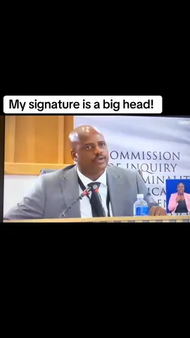Signature is like a big head! #juliusmkhwanazi #CountryDuty #MadlangaCommission 