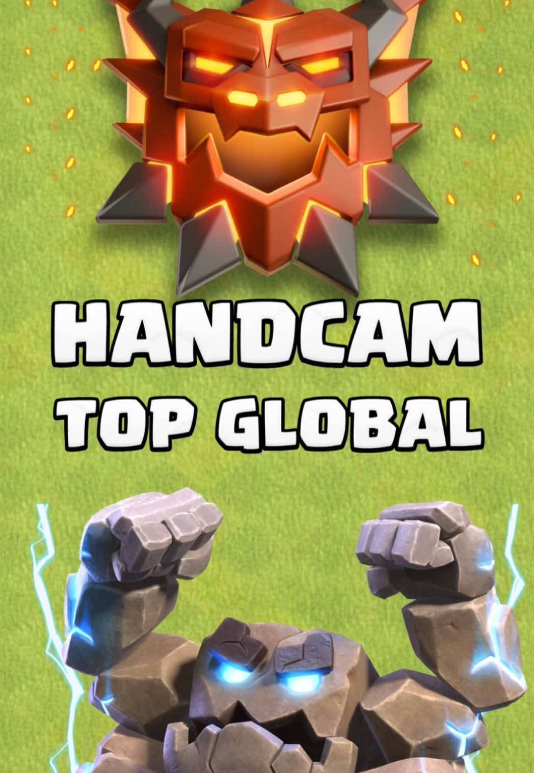 Handcam Top Global Clash of Clans 🔥 Fireball Meteor Golem #mobilegame #clashofclans 
