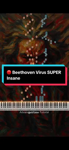 🔴 Beethoven Virus SUPER Insane (Advanced Piano Tutorial)  #piano #pianotutorial #easypiano #pianocover #beethovenvirus 