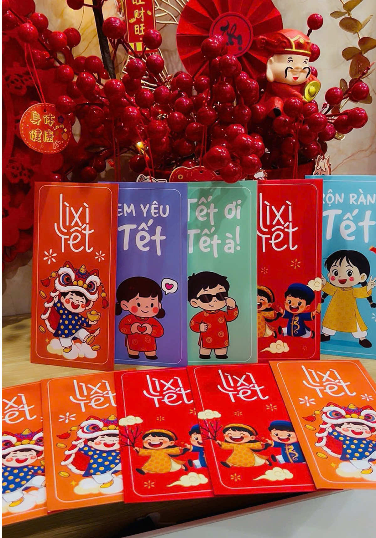 Bao Lì xì thiết kế em bé đón Tết mẫu 2026 dễ thương. #baolixitet #baolixi2026 #lixi #lixithietke #tet2026 