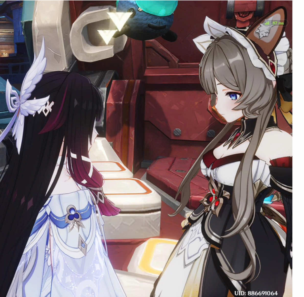 2 đứa cute chết tôi 😭 #sandrone #columbina #GenshinImpact #hoyoverse 