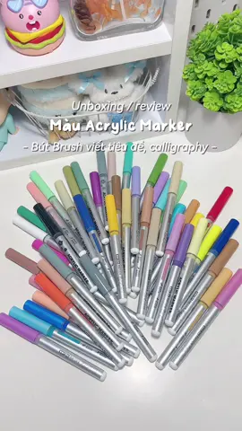 #unboxing #review #acrylicmarker #xuhuong #fyp 