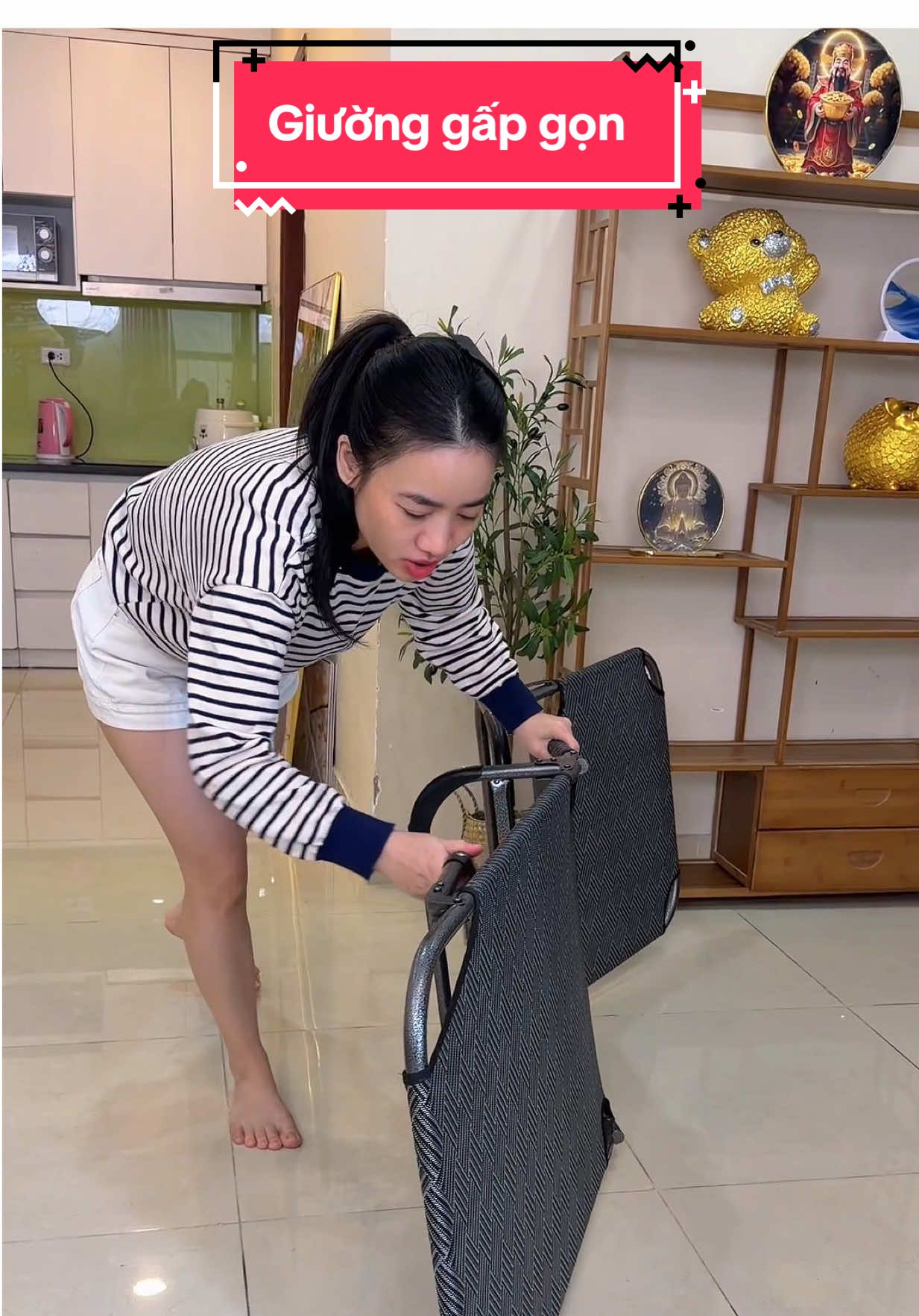 Giường xếp gấp gọn #nhacuaenn #giuongxepgapgon #giuongxepvanphong 