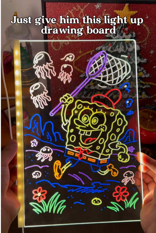 Kids can’t get enough of this glowing gift! 🎁 The LED drawing board brings endless fun while sparking creativity ✨ #KidsGiftIdeas #LEDdrawingboard #CreativeToysForKids #GlowingDrawingPad #chritmas