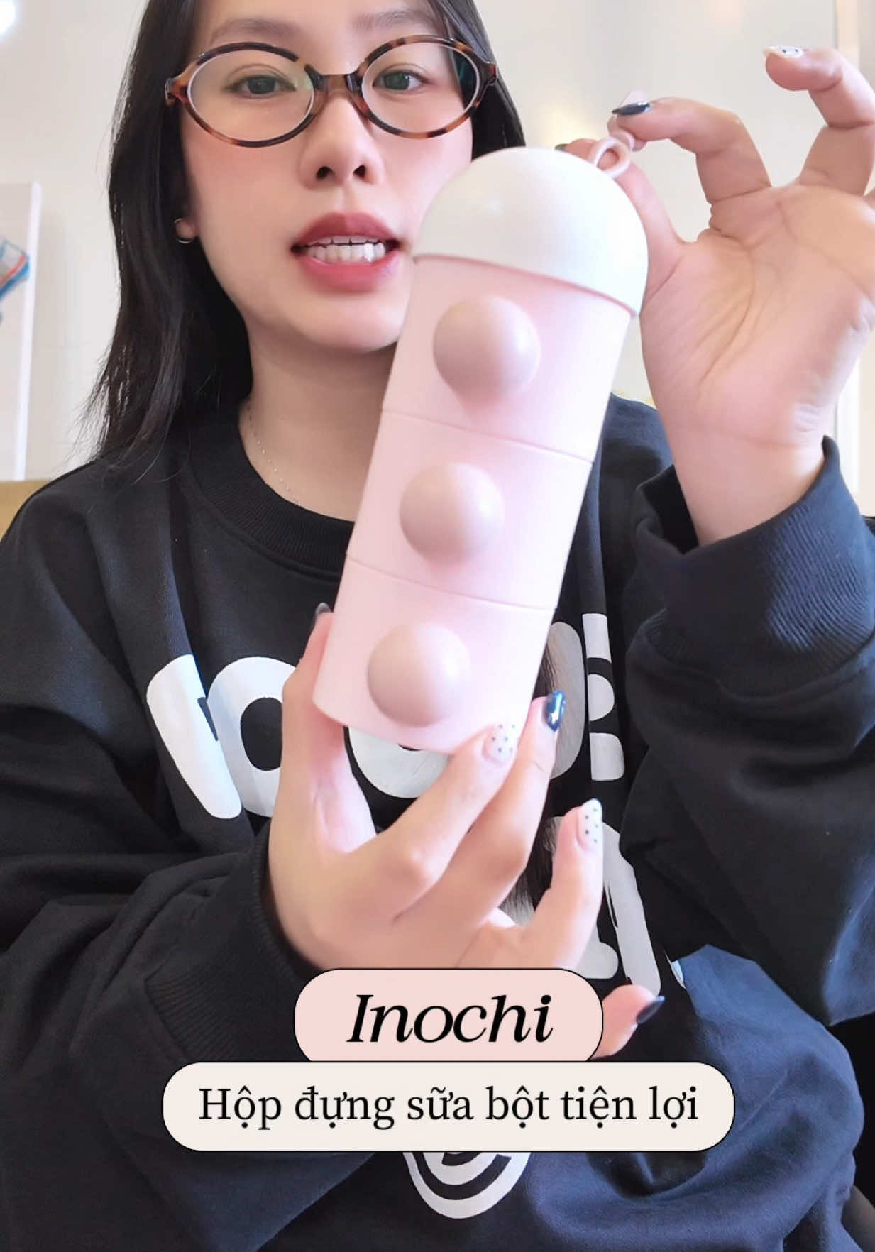 Em này đựng sữa bột mang đi đâu cũng tiện nè #minkydaily #hopdungsuabot #inochi #aoi 