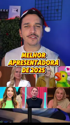 Melhores do ano de 2025. Quem foi a melhor apresentadora? Patrícia Abravanel, Ana Maria Braga, Angélica, Ana Clara, Eliana. Na minha opinião, quem leva esse prêmio é Patrícia Abravanel, pelo ano esplêndido que ela teve no comando do Programa Silvio Santos, no SBT. Mais uma vez, Patrícia mostrou que herdou com muita sabedoria, honra e glória o talento do seu pai, Silvio Santos. Por diversas vezes, colocou o SBT à frente da concorrência, como Globo e Record. #MelhoresDoAno #MelhorApresentadora #PatriciaAbravanel #SBT 