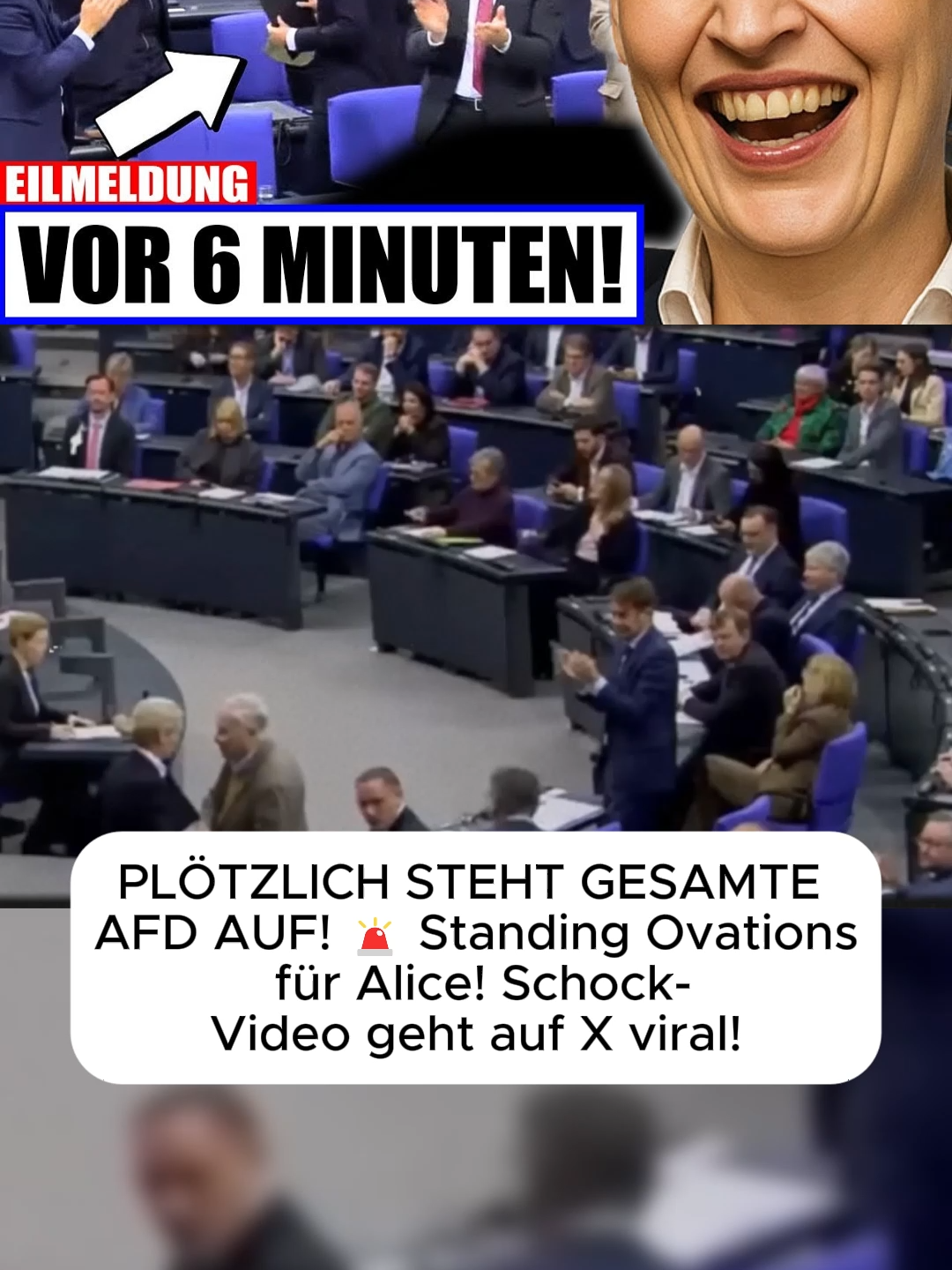 PLÖTZLICH STEHT GESAMTE AFD AUF! 🚨 Standing Ovations für Alice! Schock-Video geht auf X viral!
