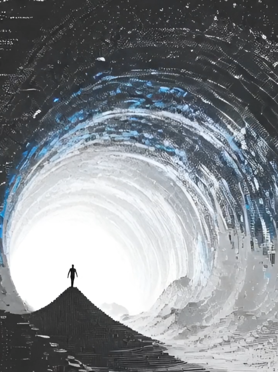 It won't always feel this way. #walkingalone #circles #intothemelloverse #inkdrawing #grokimagine 