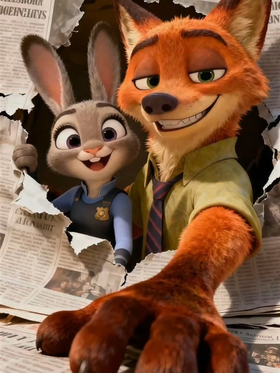 Có ai đu otp nì khum 🦊🐰Mê xỉuuuu , mí ảnh này tui nhặt trên face đó 🥰  #nickjudy #cáothỏ #hìnhnền 