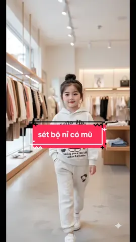 sét nỉ có muc bé gái #thoitrangtreem #bothudongbegai #aobegai 